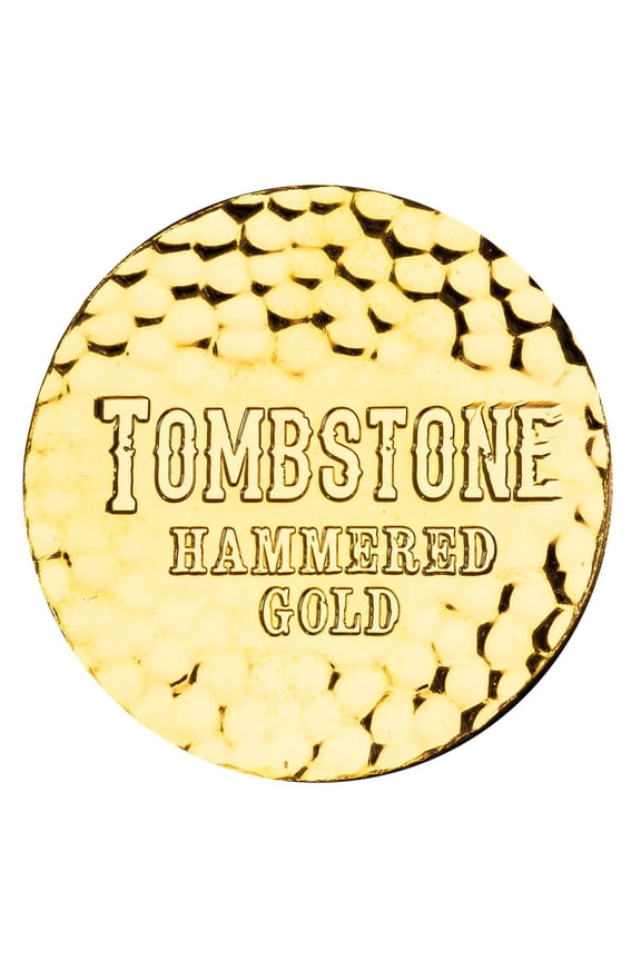 1 oz Gold Round - Tombstone Hammered Gold Bullion Round .9999 Gold