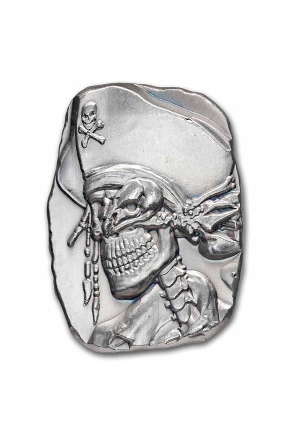 1 oz Hand Poured Silver - Bones & Beak