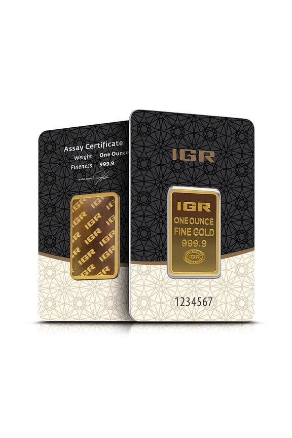 1 oz Istanbul Gold Refinery (IGR) Bar .9999 Fine (in Assay)