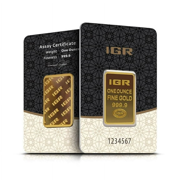 1 oz Istanbul Gold Refinery (IGR) Bar .9999 Fine (in Assay)