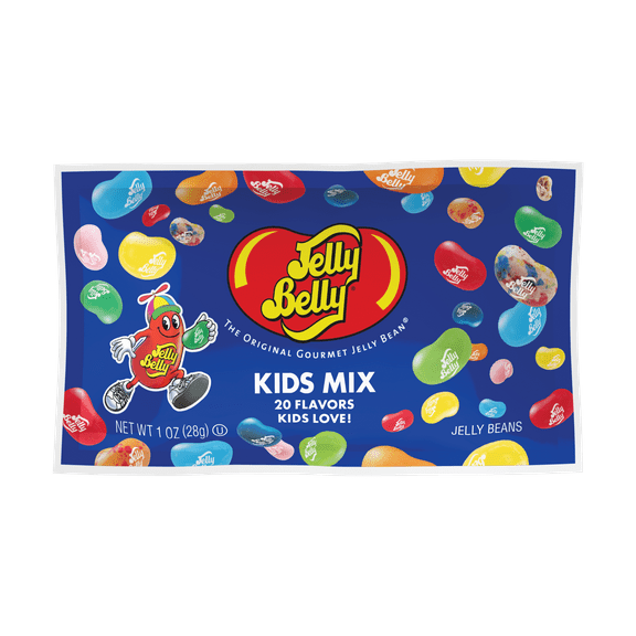 Jelly Belly Kids Mix, 20 Flavors Jelly Bean Candy, 1 oz Bag