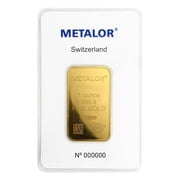 1 oz Metalor Gold Bar .9999 Fine in Assay