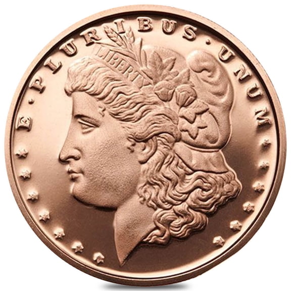 1 oz Morgan Dollar Copper Round .999 Fine