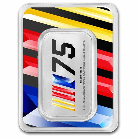 1 oz NASCAR Double Sided Colorized Bar TEP