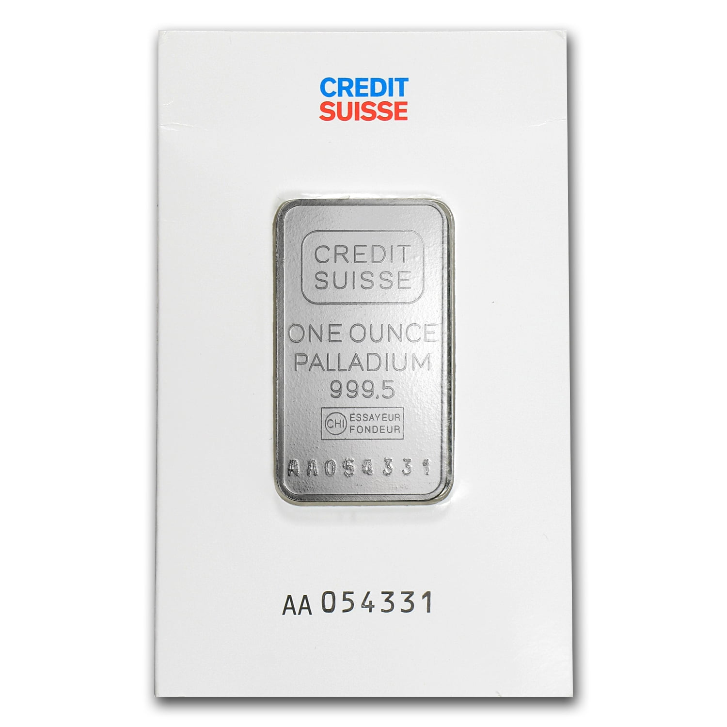 1 oz Palladium Bar - Credit Suisse (In Assay)