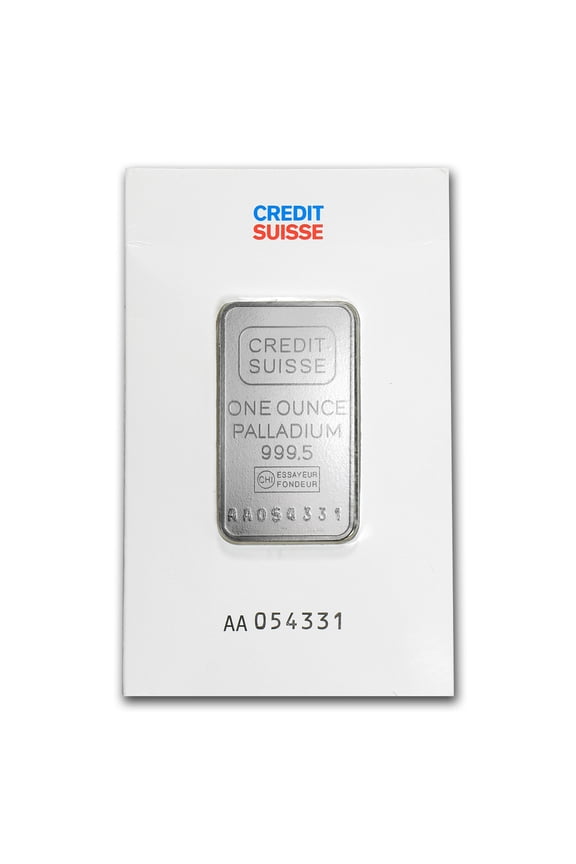 1 oz Palladium Bar - Credit Suisse (In Assay)