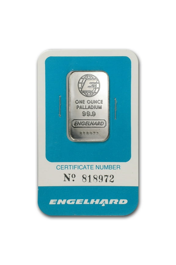 1 oz Palladium Bar - Engelhard (In Assay)