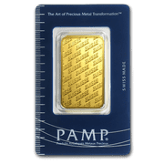 1 oz Pamp Suisse Gold Bar New Design In Assay .9999 Fine