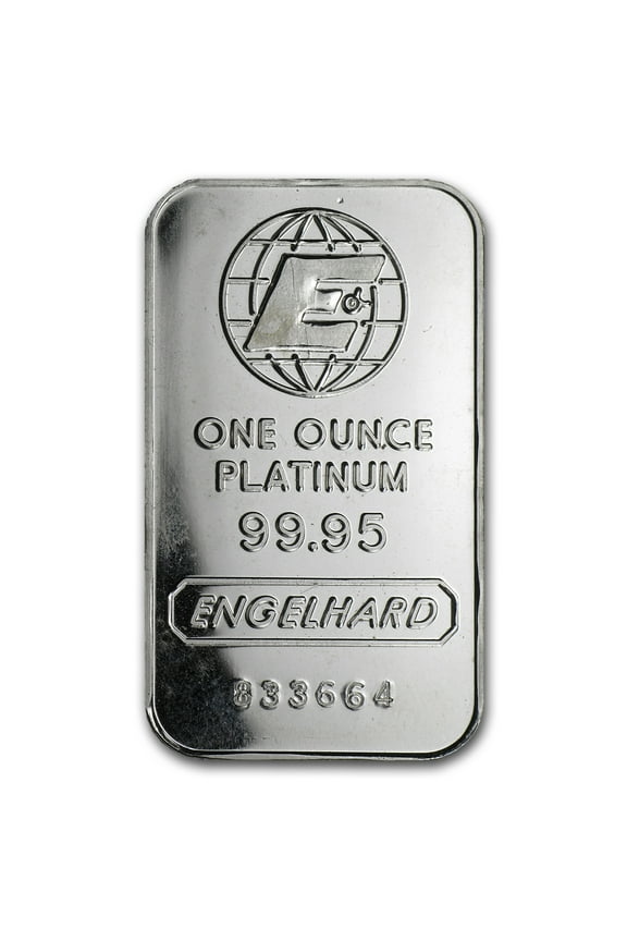 1 oz Platinum Bar - Engelhard