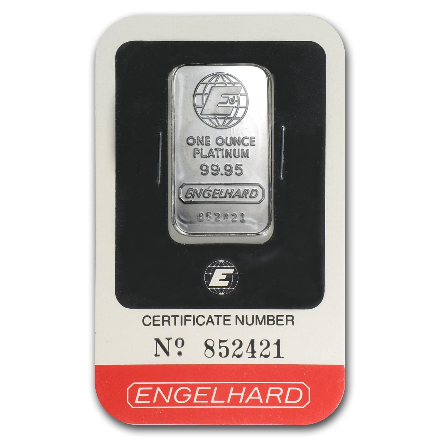 ENGELHARD 1 oz Platinum Bar - (In Assay)