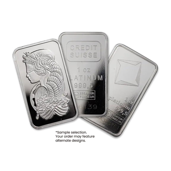 1 oz Platinum Bar - Random Design