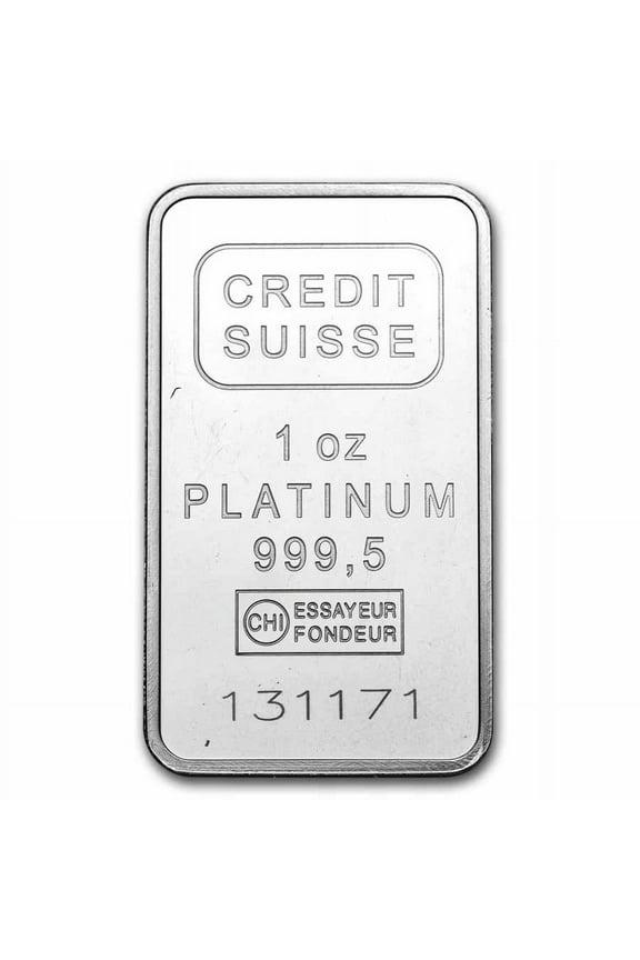 1 oz Platinum Bar - Secondary Market (.999+ Fine)