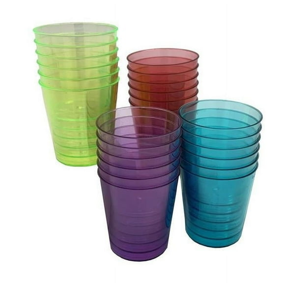 1 oz Polyethylene Disposable Shot Glass - Assorted