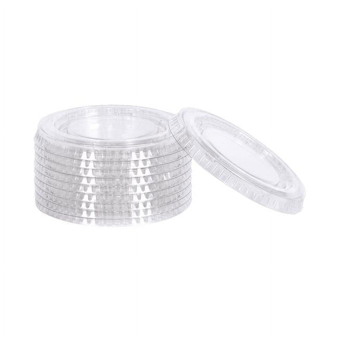 1 oz Portion Cup Lids, Clear Pack of 100