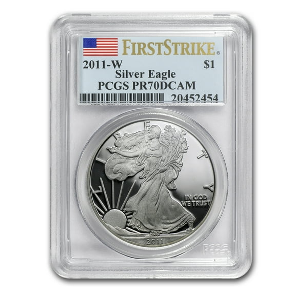 1 oz Proof American Silver Eagle PR-70 NGC/PCGS (Random, Spotted)