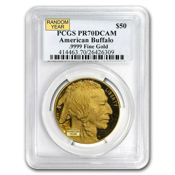 1 oz Proof Gold Buffalo PR-70 PCGS (Random Year)