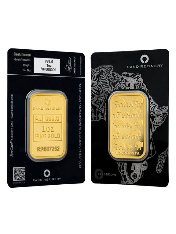 1 oz Rand Refinery Gold Bar .9999 Fine (Africa Assay)