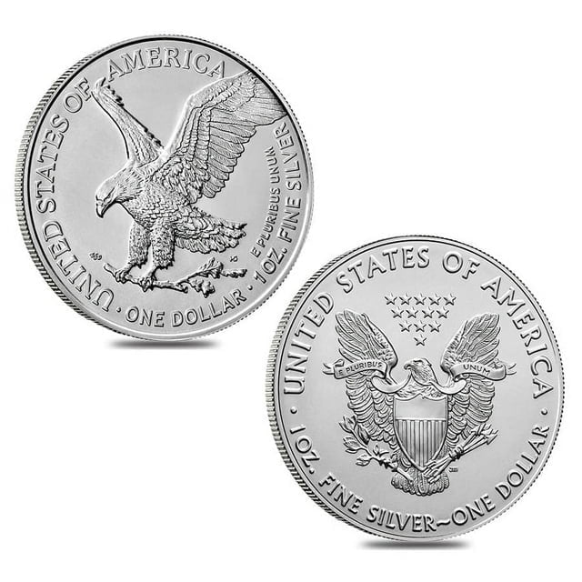 UNITED STATES MINT 1 oz Silver American Eagle $1 Coin BU Random Year .999