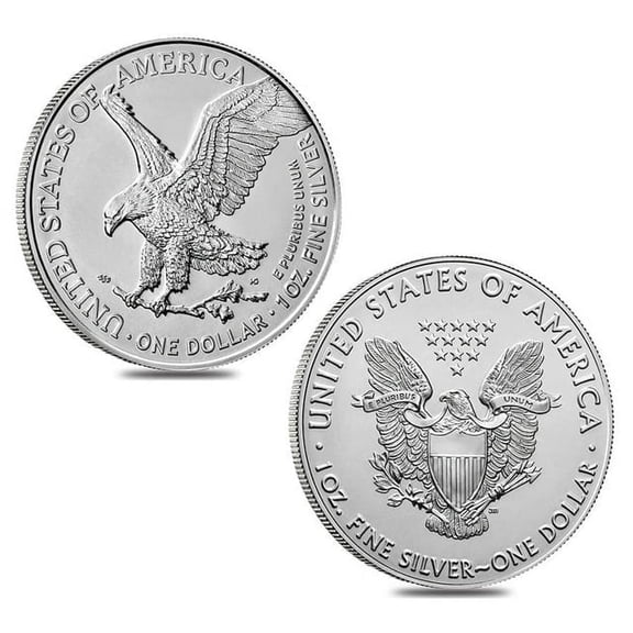 1 oz Silver American Eagle $1 Coin BU Random Year .999