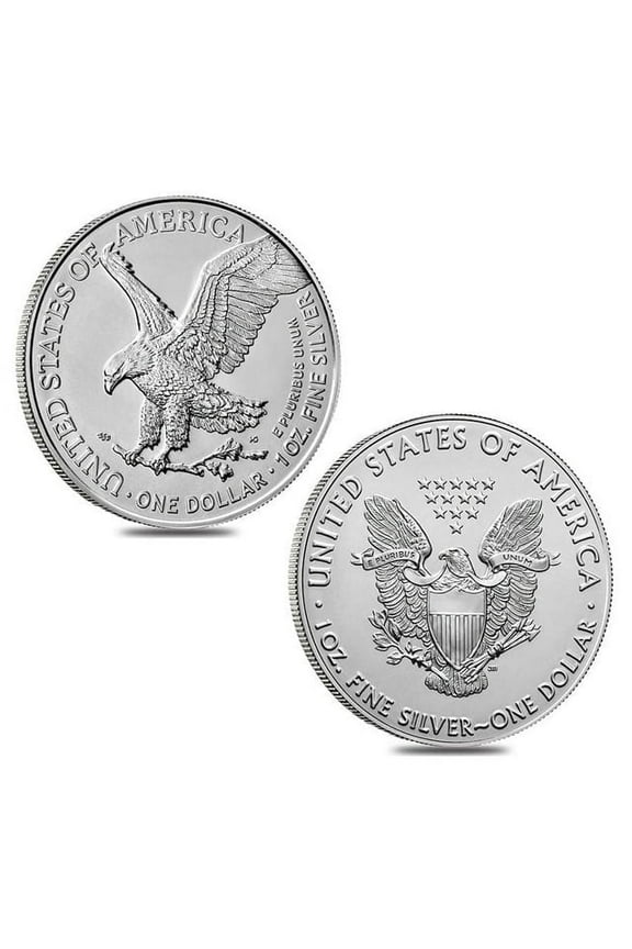 1 oz Silver American Eagle $1 Coin BU Random Year .999