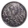 thumbnail image 1 of 1 oz Silver Antique Round - Hobo Nickel (Viking Berserker), 1 of 2