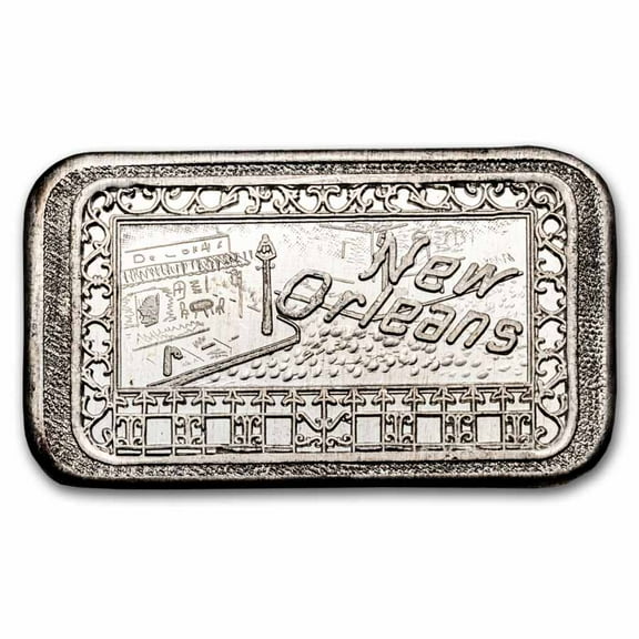 1 oz Silver Art Bar - Mother-Lode Mint (New Orleans)