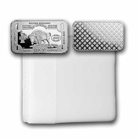 1 oz Silver Bar - 1901 $10 Bison - Lot of 20