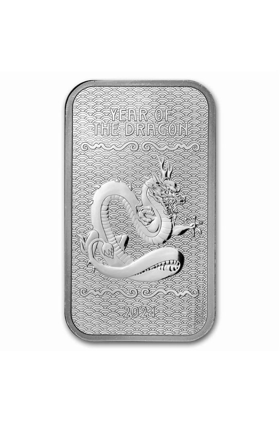 1 oz Silver Bar - 2024 APMEX Year of the Dragon (Series 2)
