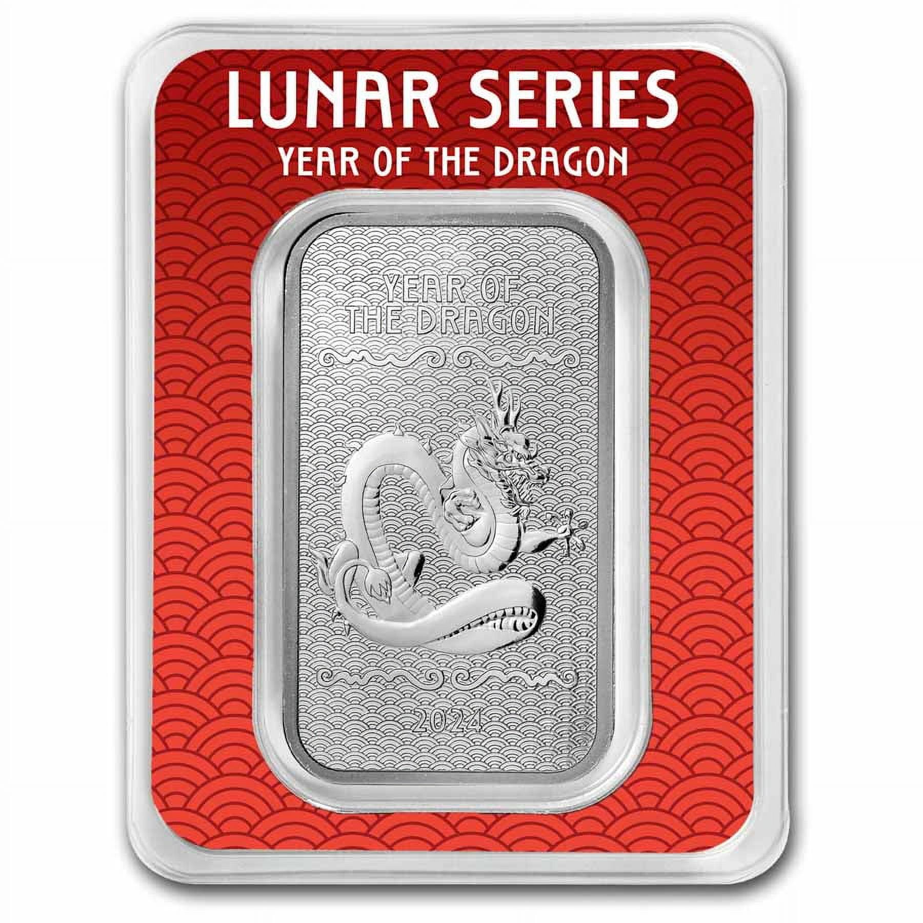 2024 APMEX Lunar Year of the Dragon Series 2 - Pure 1 oz Silver