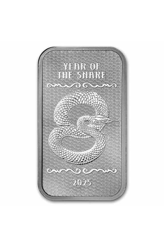 1 oz Silver Bar - 2025 APMEX Year of the Snake (Series 2)