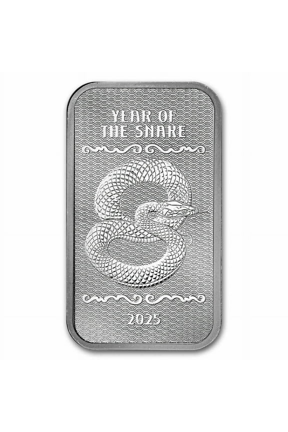 1 oz Silver Bar - 2025 APMEX Year of the Snake (Series 2)