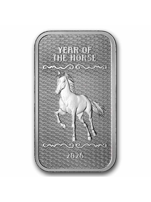 1 oz Silver Bar - 2026 APMEX Year of the Horse (Series 2)