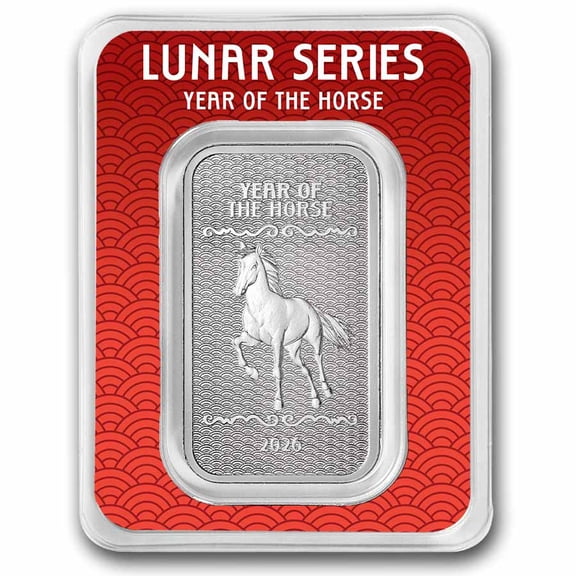 1 oz Silver Bar - 2026 APMEX Year of the Horse (TEP, Series 2)