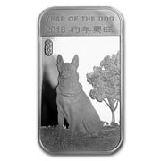 1 oz Silver Bar - APMEX 2018 Year of the Dog
