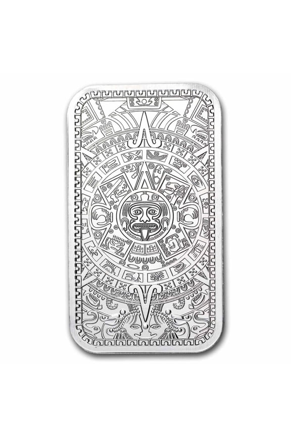1 oz Silver Bar - Aztec