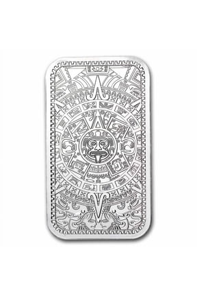 1 oz Silver Bar - Aztec