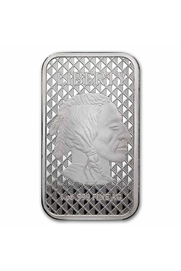 1 oz Silver Bar - Buffalo
