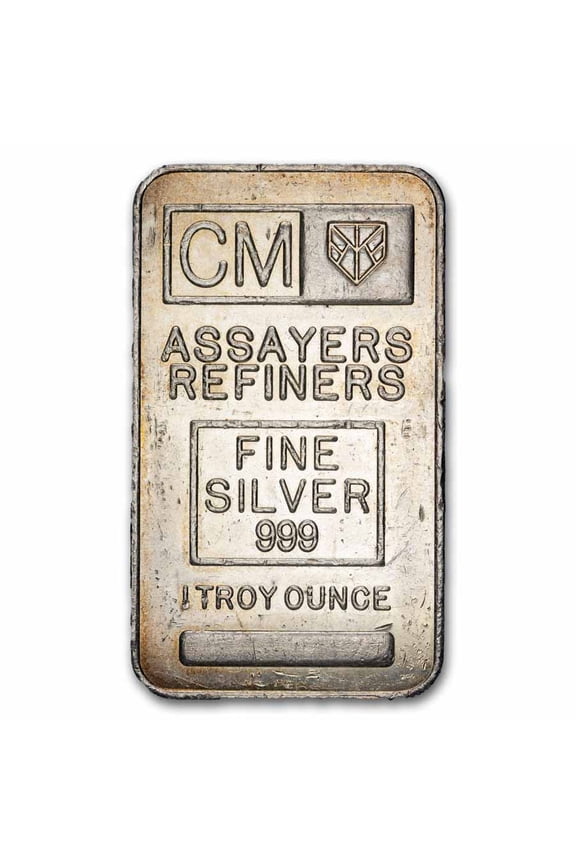 1 oz Silver Bar - Consolidated Assayers Refiners (Random Motif)