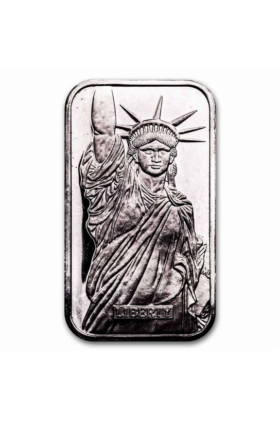 1 oz Silver Bar - Engelhard (Statue of Liberty, MTB)