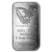 1 oz Silver Bar - Engelhard Tall-Eagle Design