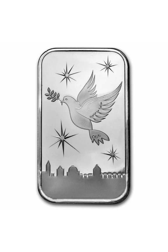 1 oz Silver Bar - Holy Land Mint (Dove of Peace)