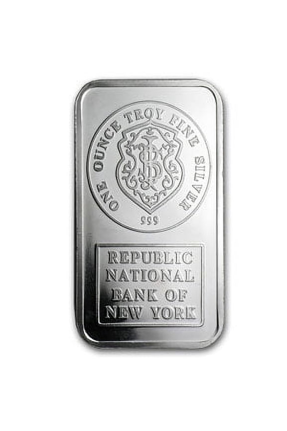 1 oz Silver Bar - Johnson Matthey (Republic National Bank of NY)