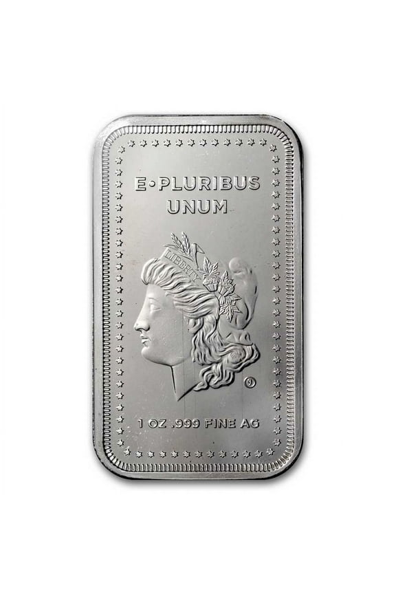 1 oz Silver Bar - Morgan Design