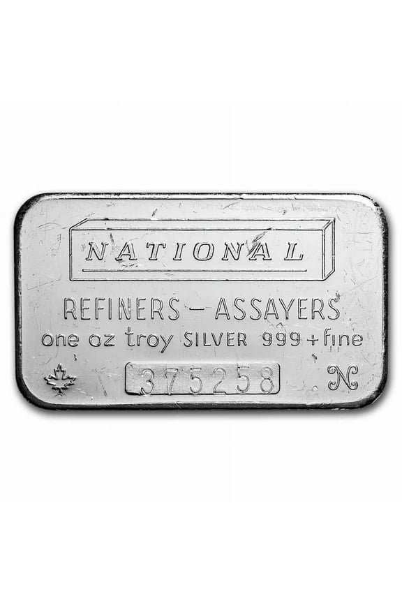 1 oz Silver Bar - National Refiners-Assayers (Canada)