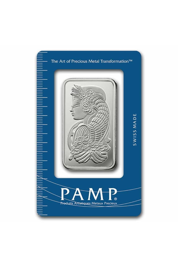 1 oz Silver Bar - PAMP Lady Fortuna (In Assay)