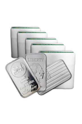 1 oz Silver Bar - Random Design - 100 Bars Total - Walmart