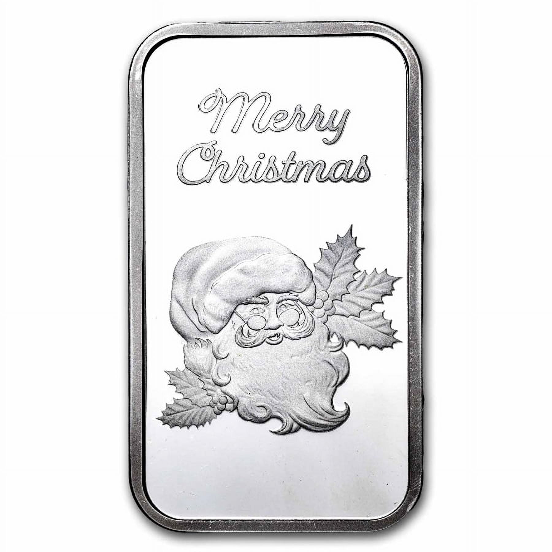 APMEX 1 oz Silver Bar - Santa