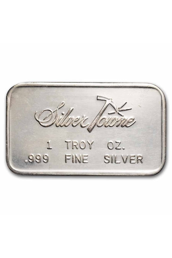1 oz Silver Bar - Vintage SilverTowne (Random Motif)
