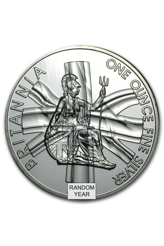 1 oz Silver Britannia BU (Abrasions, Random Year)