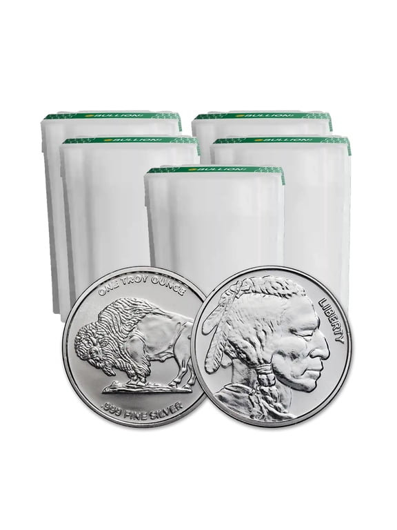 1 oz Silver Buffalo Round - Lot of 100 Rounds